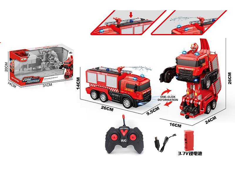 6CH Remote Control Transformation Fire Engine