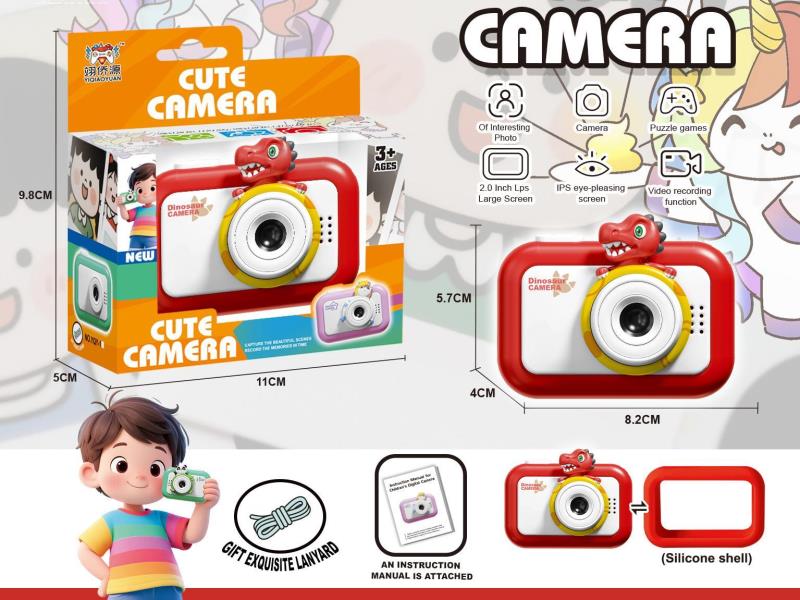 Children'S Camera Can Take Photos, Videos And Play Games (In  Shape Of Dinosaurs)