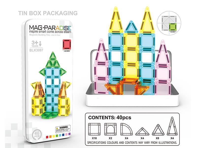 3.75cm Magnetic Building Blocks 40pcs