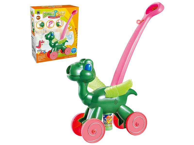 Hand Push Dinosaur Bubble Car