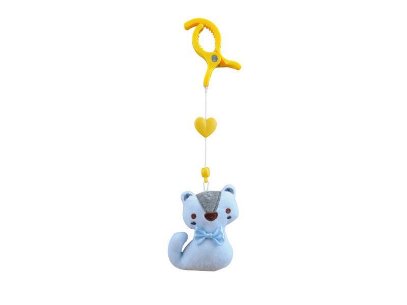 Crocodile Clip Hanger Plush Toy (Fox)