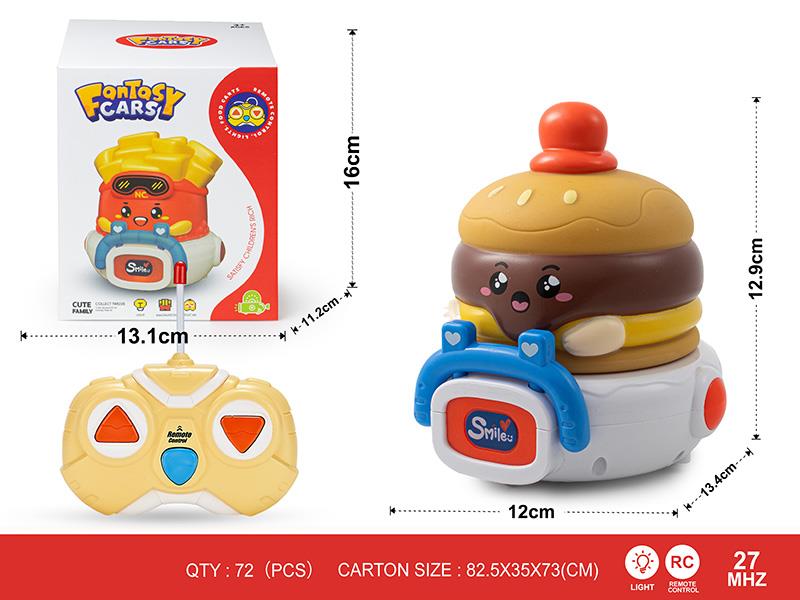 27Mhz 2-Channel Remote Control Vinyl Hamburger Car(With Lights)