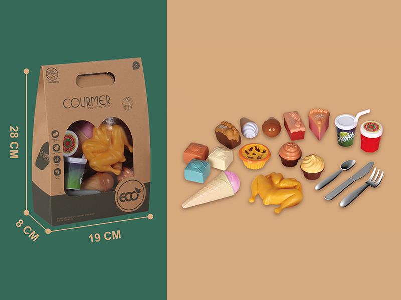 Food Set Simulation Toys 18pcs