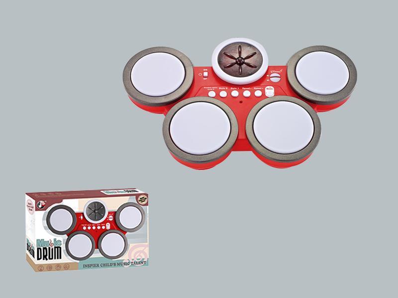 Electronic Drum With Flash Light