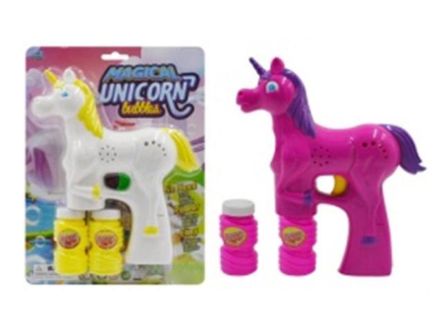 Solid Color Spray-Painted  Unicorn Bubble Gun