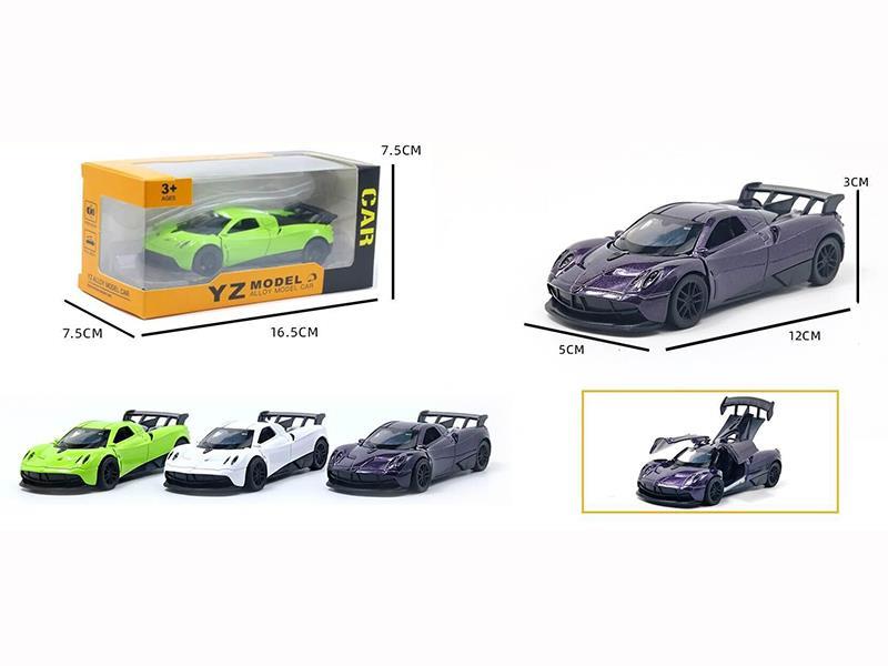 1:36 Pagani Alloy Car With Sound And Lights