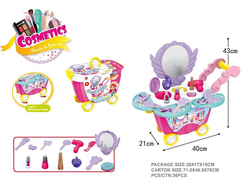 Beauty & Make Up Trolley Play Set