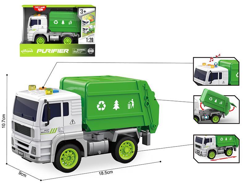 1:20  Friction Sanitation Truck(Sound And Light)