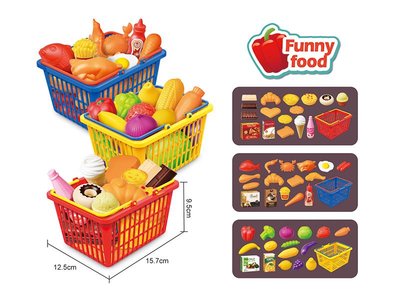Shopping  Basket, 3 Colors Mixed