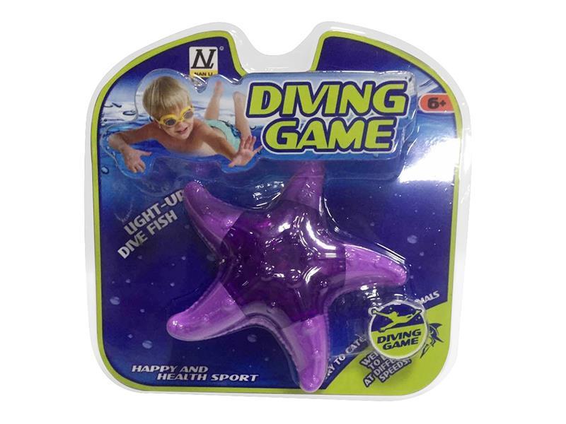 Diving Starfish With Light