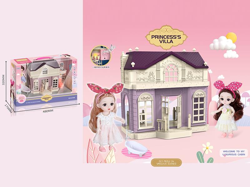 16cm Doll Villa Set