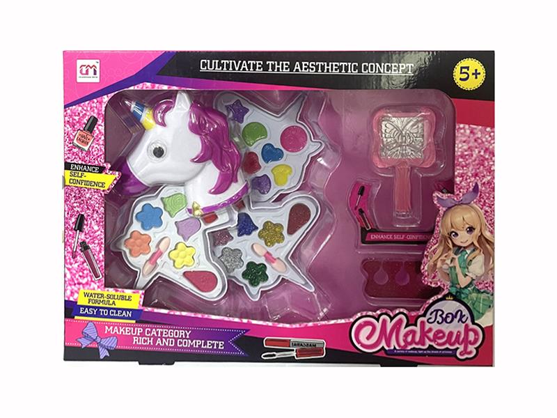 Unicorn Crown Shaped Three Layers Children's Make Up Set