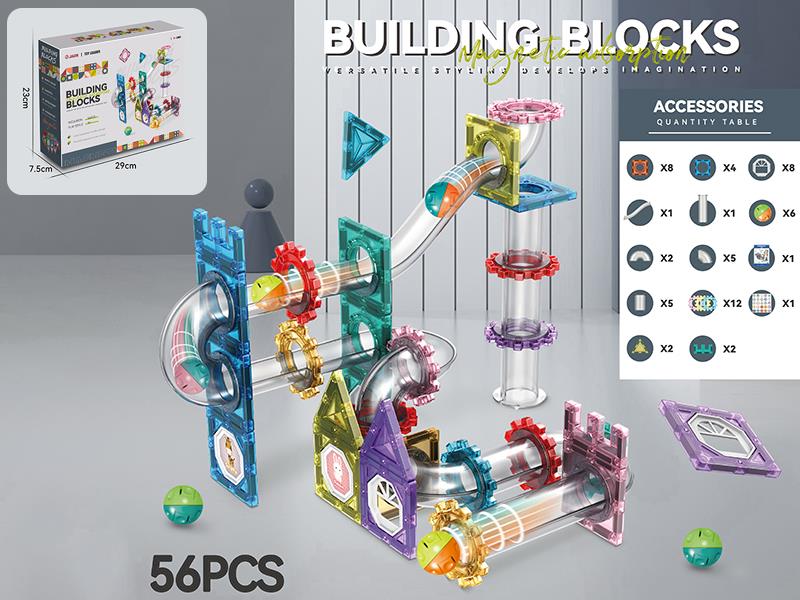 Slide Paradise Toys Magnetic Building Blocks 56pcs