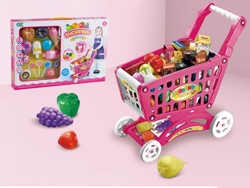 Shopping Cart With Ice Cream Dessert Set