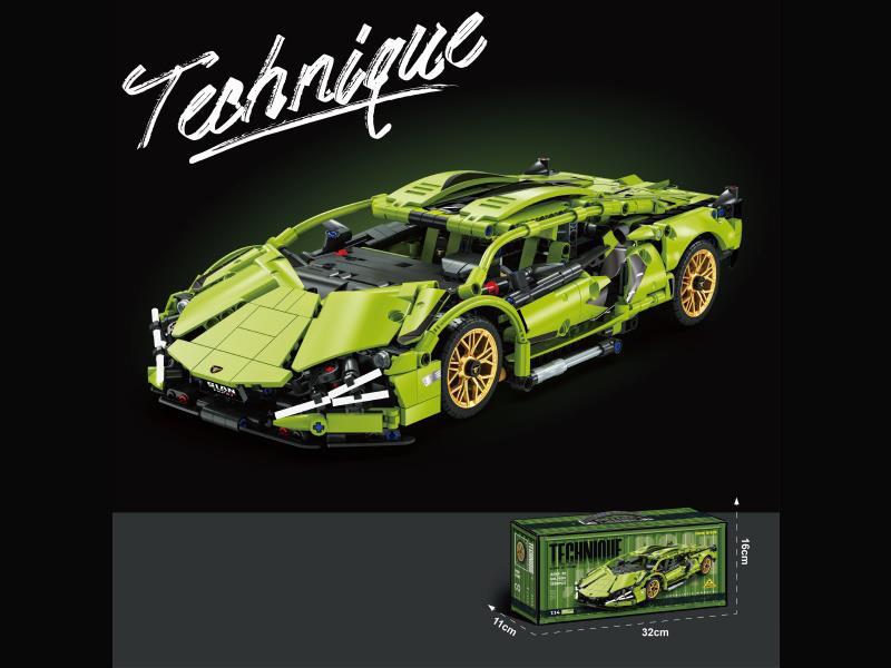 1:14 Drift Edition Lamborghini Building Blocsk[Container Box]1280pcs