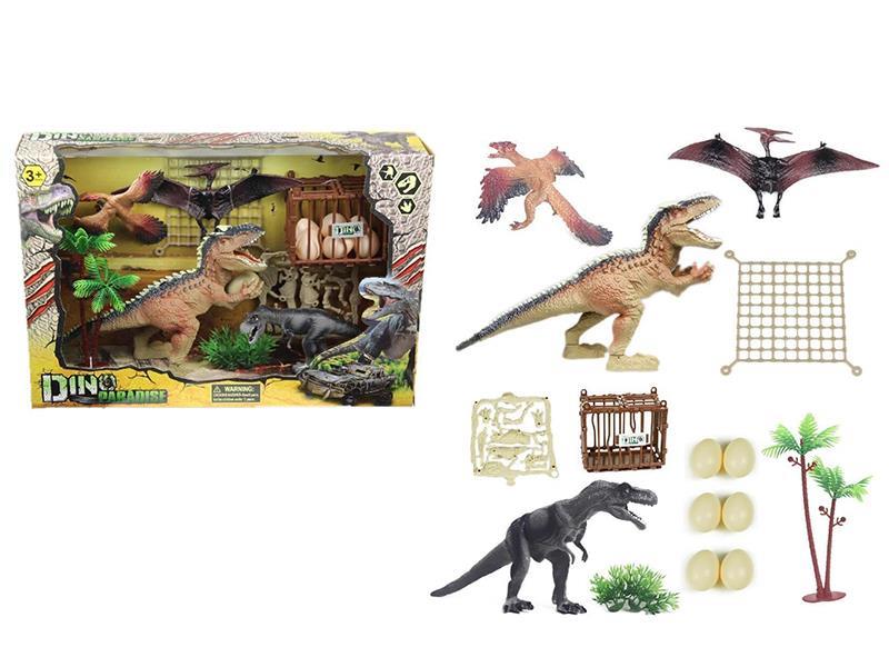 Jurassic Dinosaur Scene Set