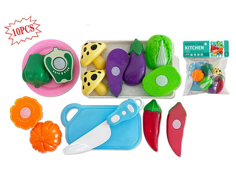 10PCS Cutting Vegetables Toy