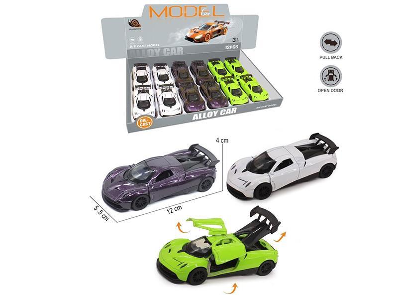1:32 Pull Back Three Doors Alloy Car - Pagani