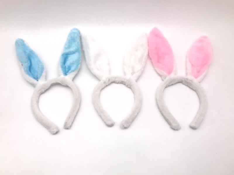 12pcs Multicolor Bunny Ear Hair Hoop