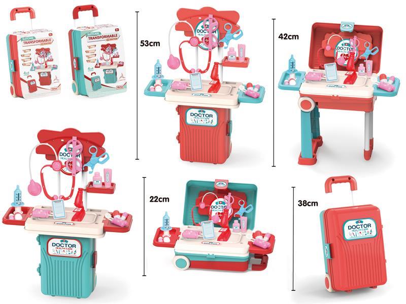 4 In 1 Suitcase Transformable Medical Table 16pcs