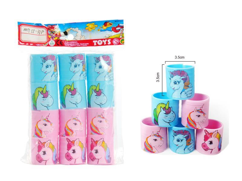 12Pcs Round Unicorn Rainbow Circle