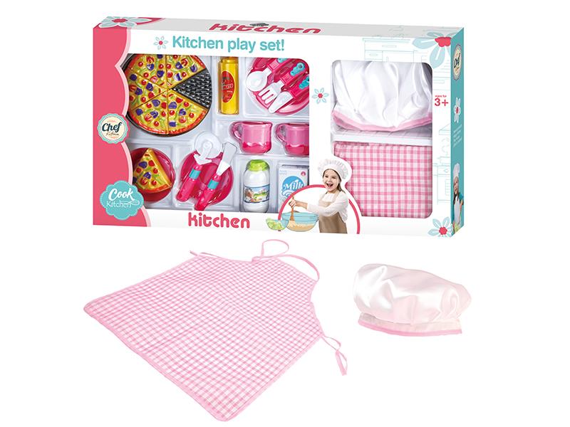 Kitchen Set + Chef Hat, Apron