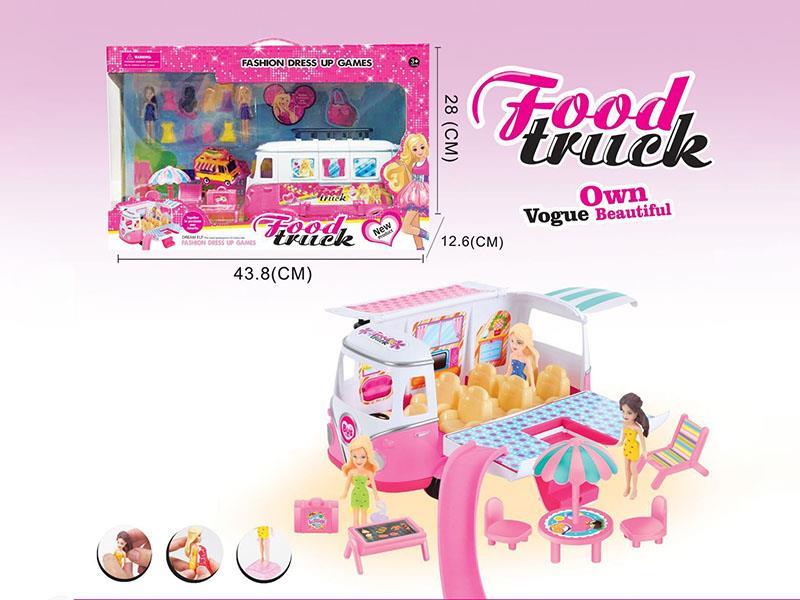 Dress-Up Girl Bus Set (Play House Series)