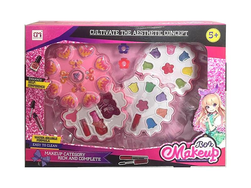 Flower Shaped Three Layers Children's Make Up Set