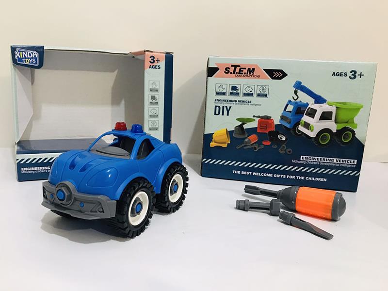 DIY Assembly Police Car Series