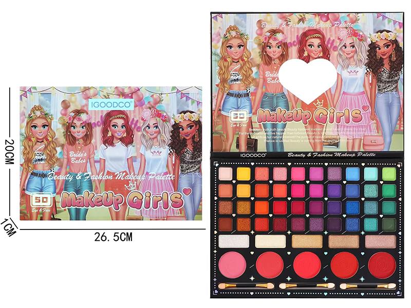 50 Color Eyeshadow Makeup Palette