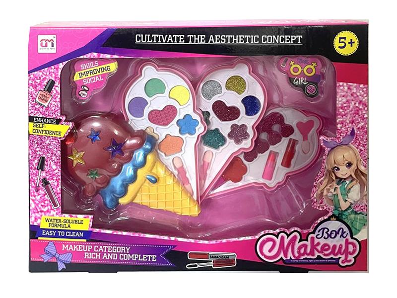 Ice Cream Shaped Three Layers Children's Make Up Set
