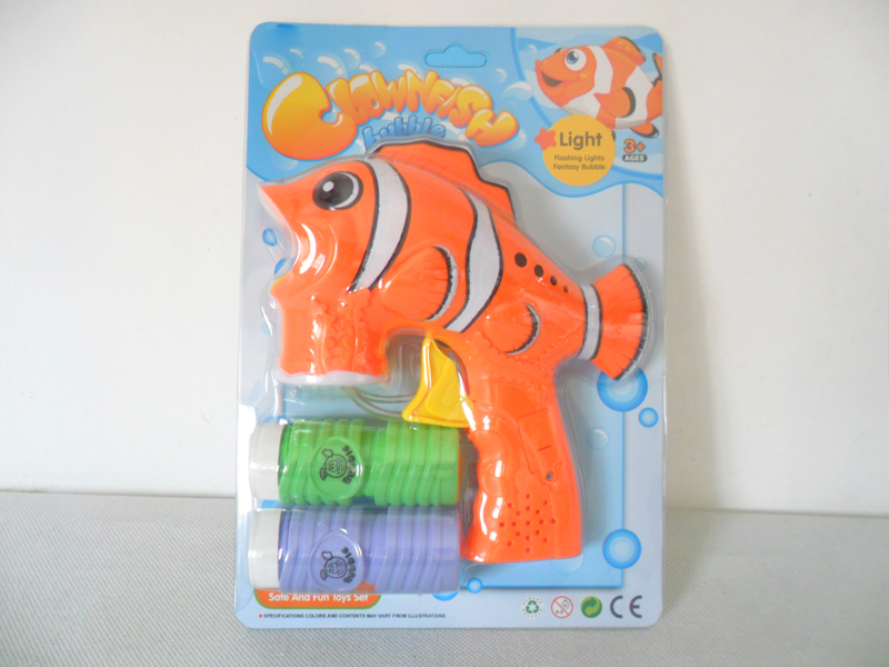 Solid color painting automatic clown fish bubble gun