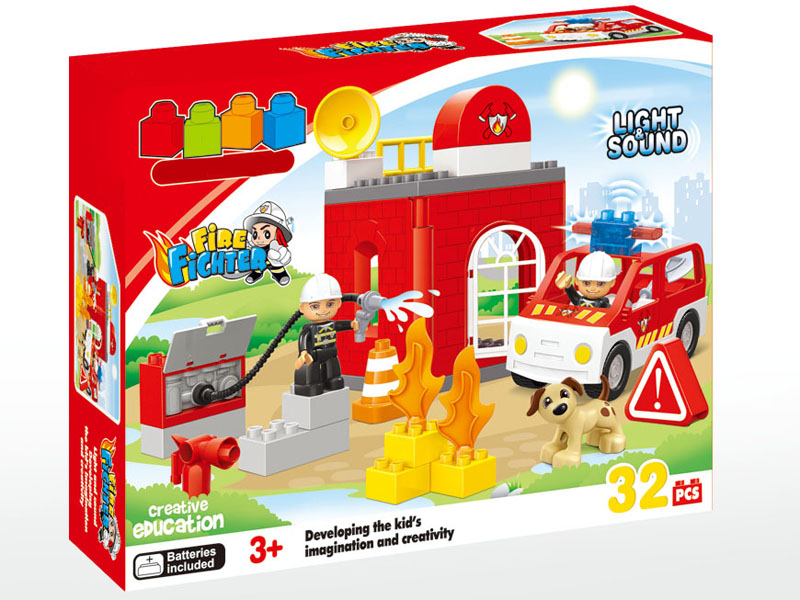 32pcs Fire engine Building Blocks