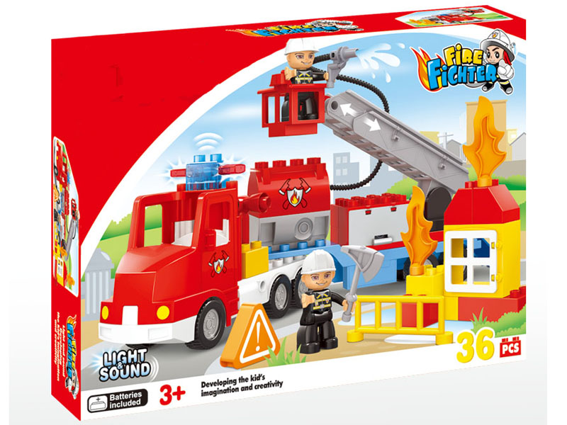 36pcs Fire engine Building Blocks