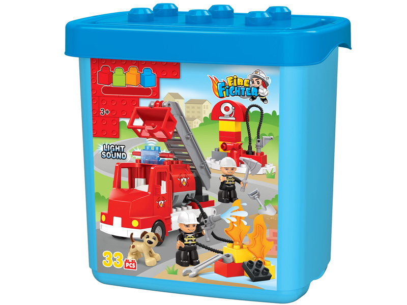 33pcs Fire engine Building Blocks