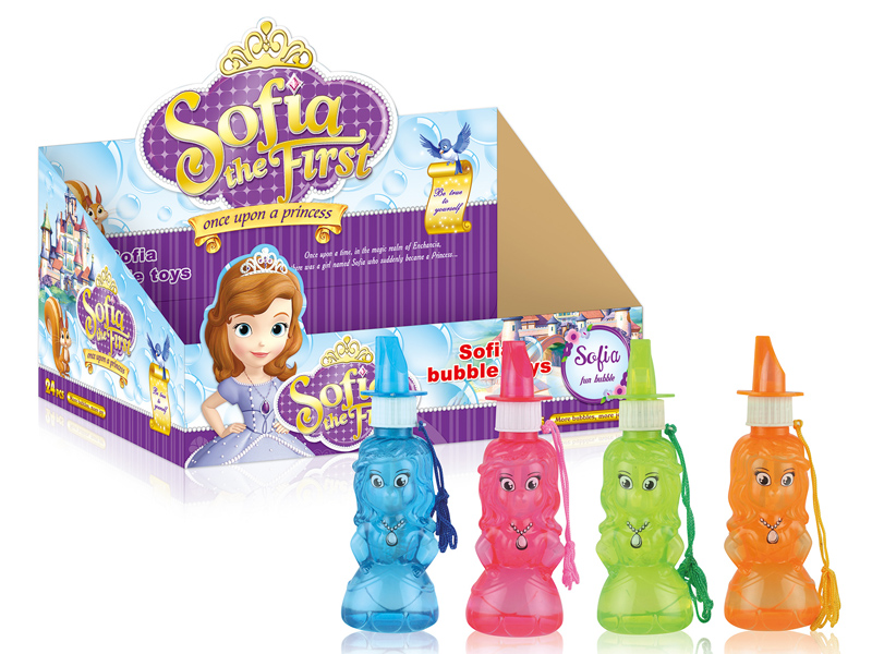 24PCS  Sophia  Bubble Toys with Whistle 4 Colors