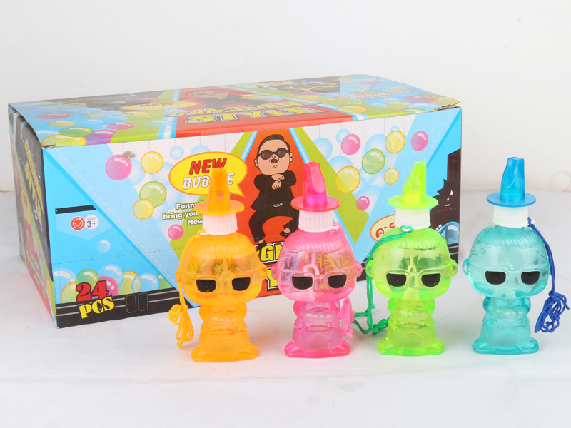 24PCS PARK JAE SANG  Bubble Toys with Whistle  4 Colors