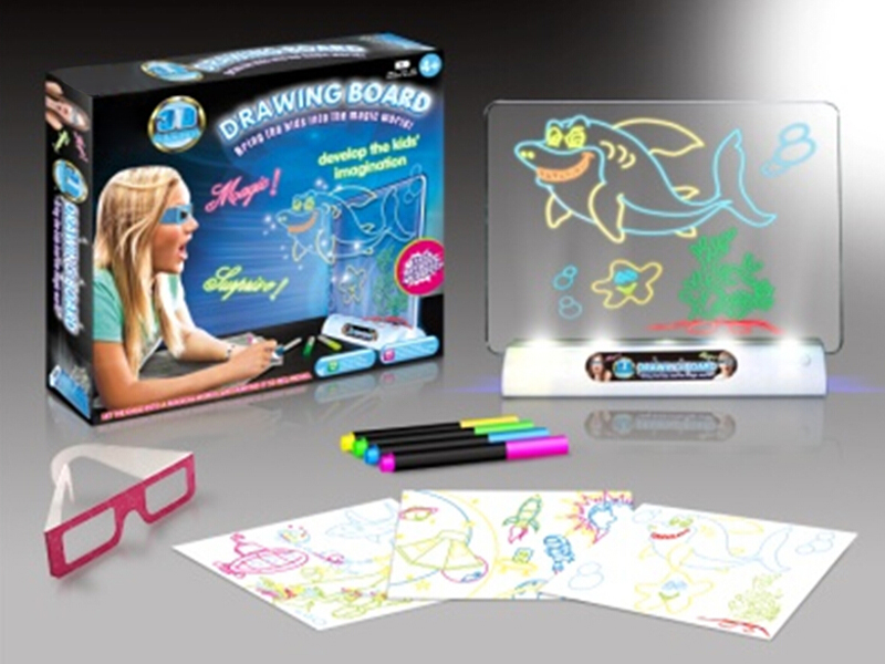 3D LED Writing Board / 3D Magic Drawing Board