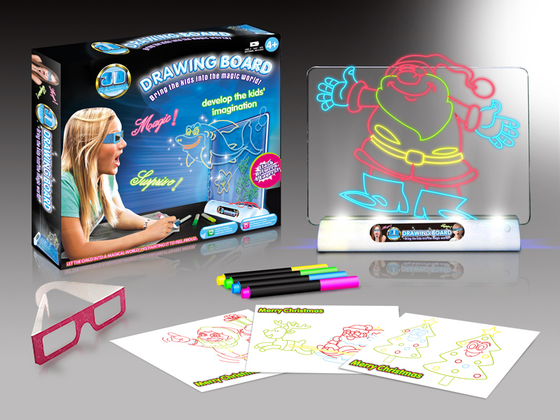 Christmas 3D LED Writing Board / 3D Magic Drawing Board