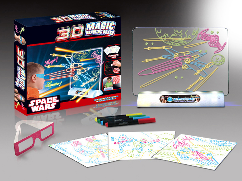 3D LED Writing Board / 3D Magic Drawing Board