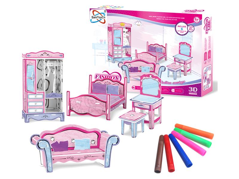 Home Furnishing 3D Jigsaw Puzzle (English)