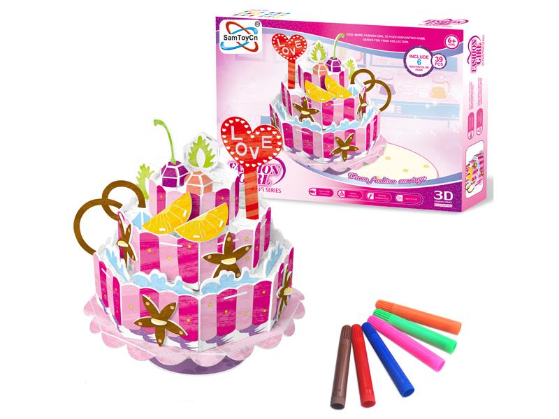 Cake 3D Jigsaw Puzzle (English)