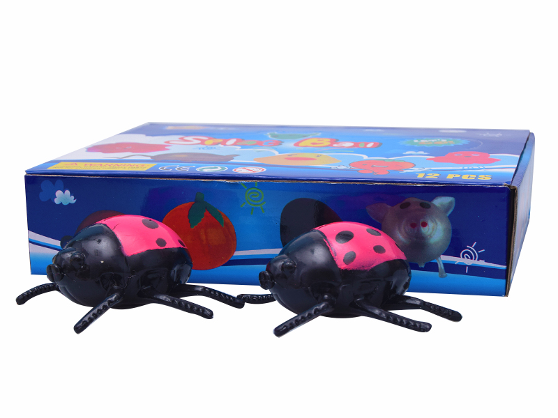 12PCS Coccinella Septempunctata Vent Ball Toy