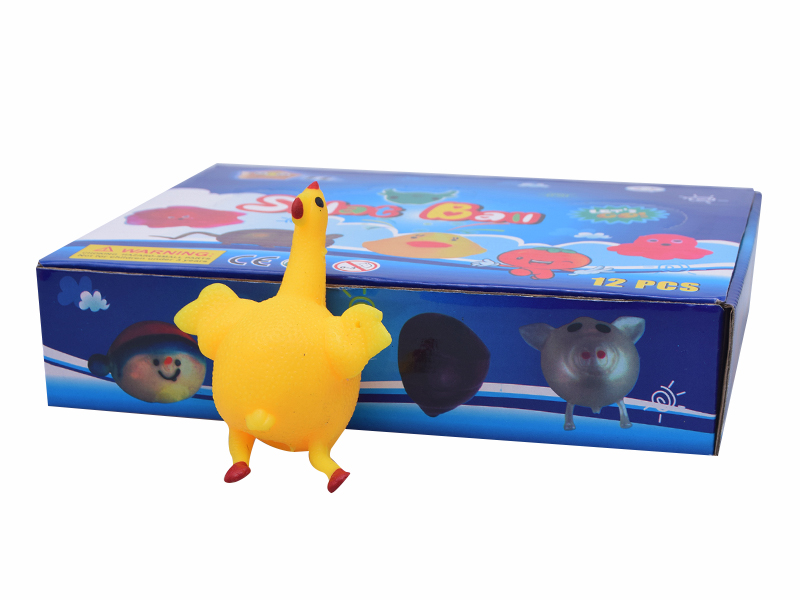 12PCS Chick Vent Ball Toy