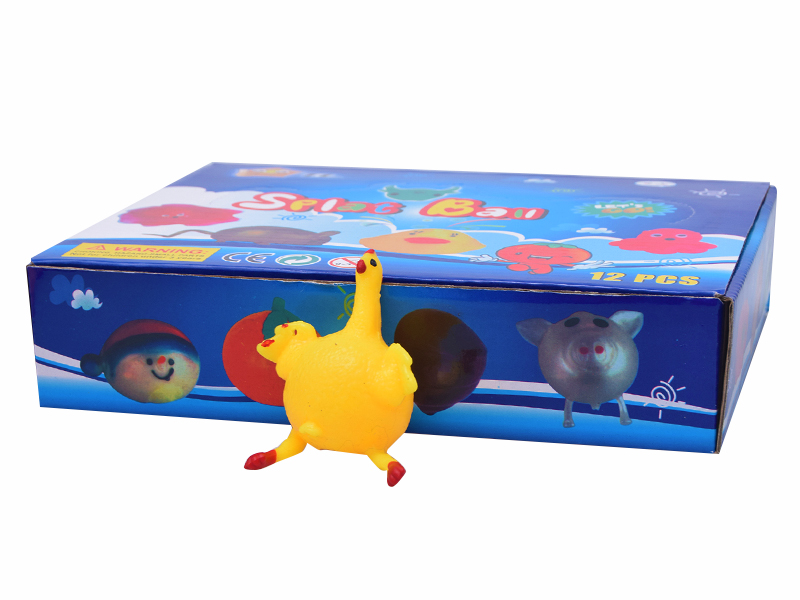 12PCS Chick Vent Ball Toy