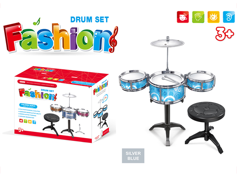 Electroplating Jazz Drum(silver blue)