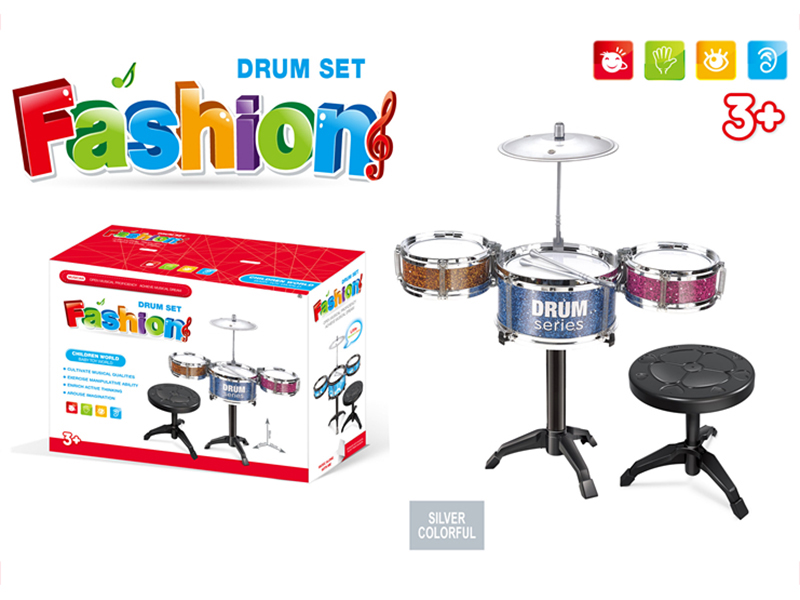 Electroplating Jazz Drum(silver colorful)