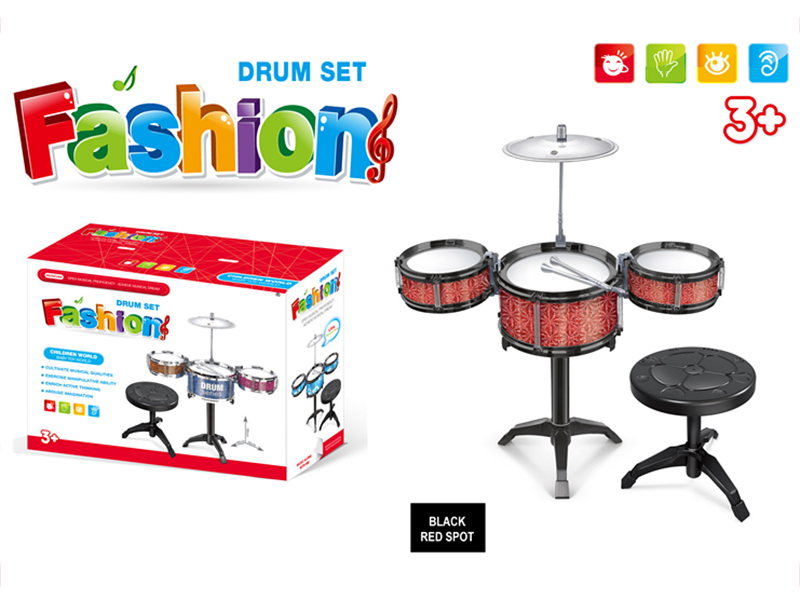 Jazz Drum(black red spot)