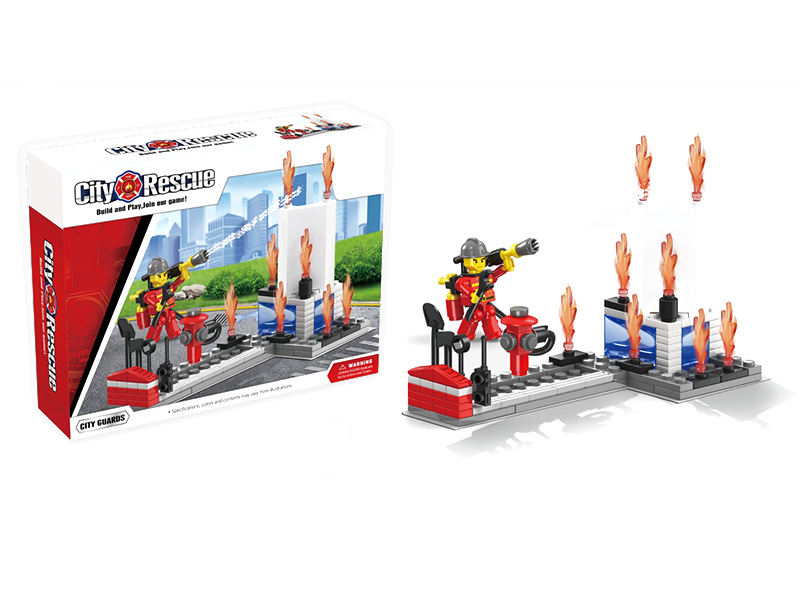 101PCS fire architecture-building block toys