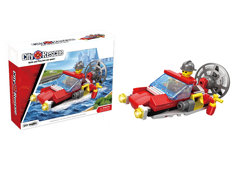 96PCS Fire the boat-building block toys